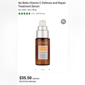 Vitamin C Defense and Repair Treatment Serum - Brown